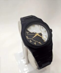Valenzo Arabic Aura Marble Dial Quartz Watch