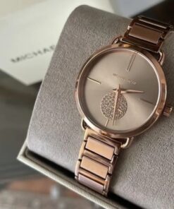 Michael Kors Portia Rose Gold Stainless Steel Ladies Watch MK3640