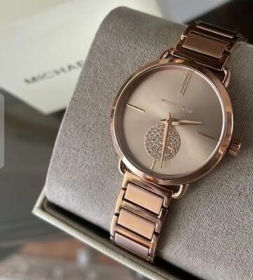 Michael Kors Portia Rose Gold Stainless Steel Ladies Watch MK3640