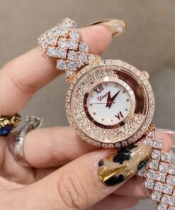 Alternative view of Double Crystal Rose Gold Luxury Fashion Watch for Women